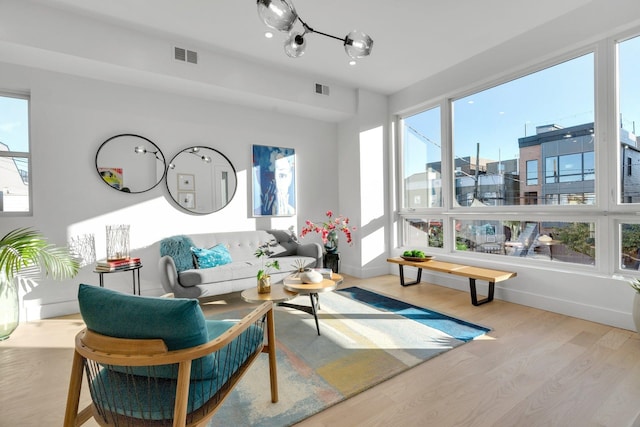 interior space featuring light hardwood / wood-style floors