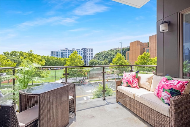 150 Henley Pl Unit 202, Weehawken, NJ 07086 - balcony with an outdoor living space