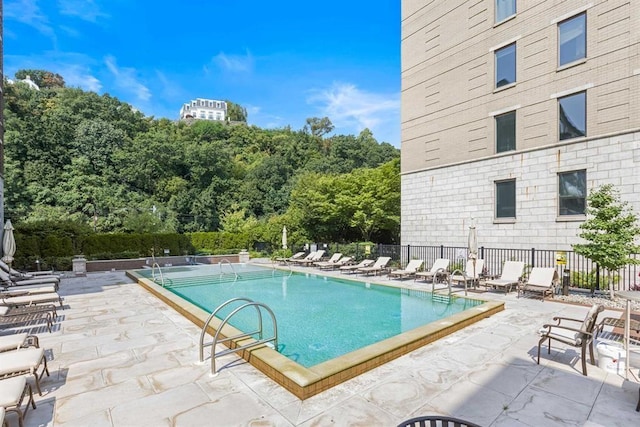 150 Henley Pl Unit 202, Weehawken, NJ 07086 - community pool with a patio