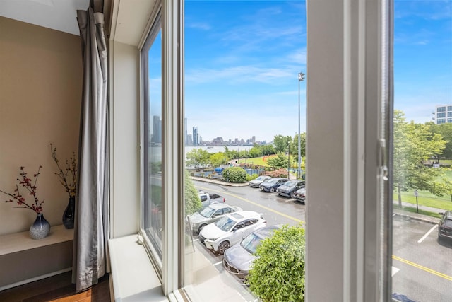 150 Henley Pl Unit 202, Weehawken, NJ 07086 - detailed view of a view of city and a parking lot