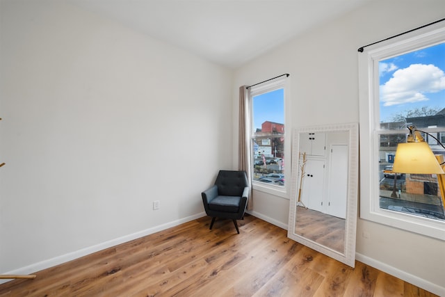 3809 Kennedy Blvd, Union City, NJ 07087 - sitting room with baseboards, healthy amount of natural light, and wood finished floors