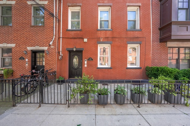 224 Park Ave Unit 1, Hoboken, NJ 07030 - view of front of home with brick siding