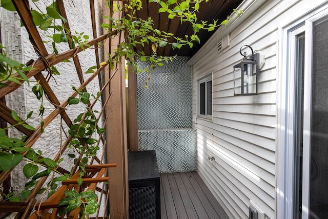 123 Willow Ter, Hoboken, NJ 07030 - view of wooden terrace