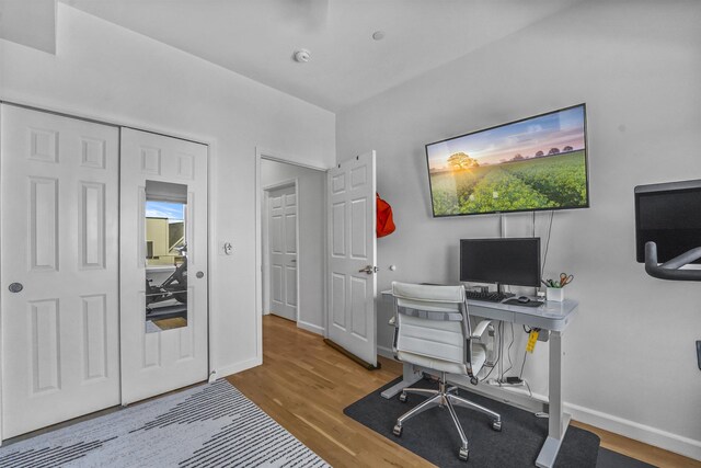 936 Pavonia Ave # 3A, Jersey City, NJ 07306 - home office featuring wood finished floors and baseboards
