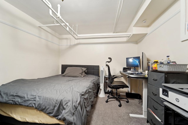 bedroom featuring carpet