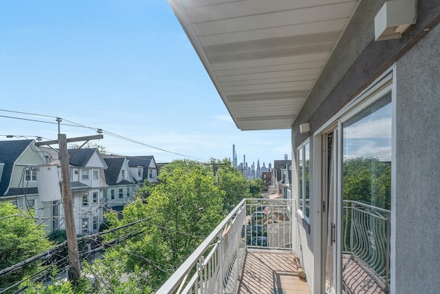 view of balcony