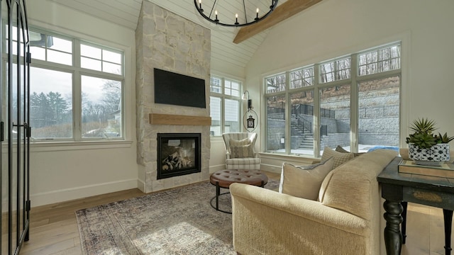 150 Mountain Ave, Pequannock Township, NJ 07444 - sunroom featuring a chandelier and plenty of natural light