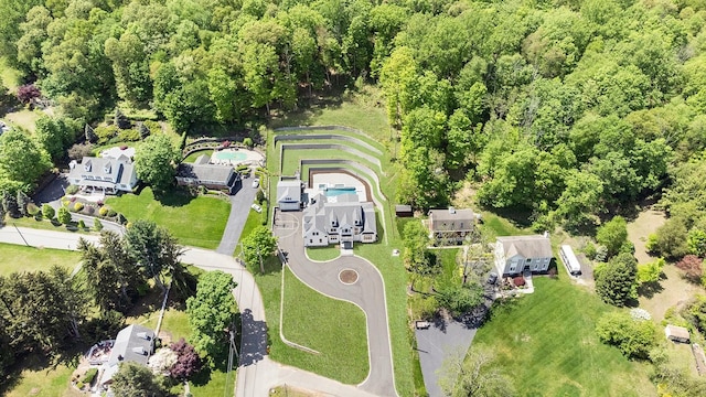 150 Mountain Ave, Pequannock Township, NJ 07444 - bird's eye view of a pool area