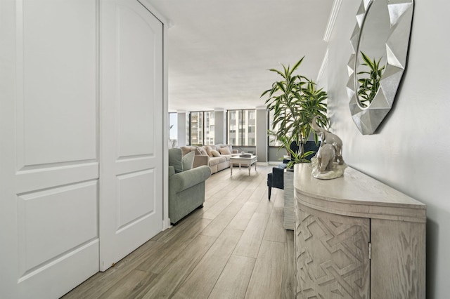 200 Winston Dr Unit 803, Cliffside Park, NJ 07010 - corridor featuring light wood-style flooring