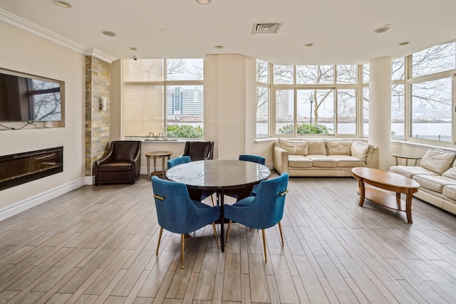 20 2nd St Unit 2001, Jersey City, NJ 07302 - sunroom / solarium featuring a water view