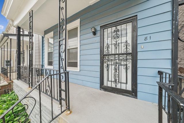 81 Atlantic St, Jersey City, NJ 07304 - property entrance with covered porch