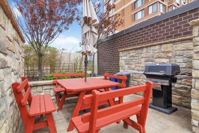 200 Old Palisade Rd Ph 4/5, Fort Lee, NJ 07024 - view of patio with grilling area and outdoor dining area