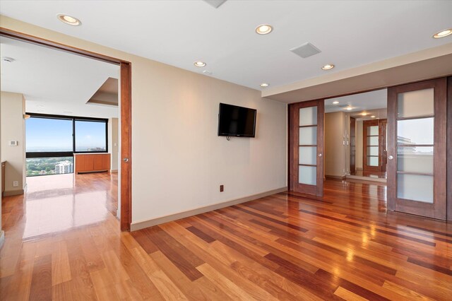 200 Old Palisade Rd Ph 4/5, Fort Lee, NJ 07024 - spare room with light wood-style flooring, recessed lighting, and expansive windows