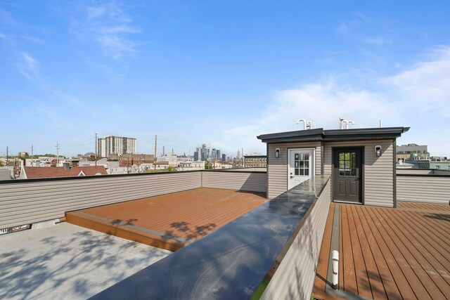 371 New York Ave Unit 2, Jersey City, NJ 07307 - view of wooden deck