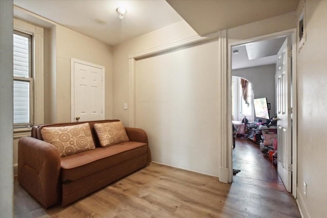 interior space featuring light hardwood / wood-style floors