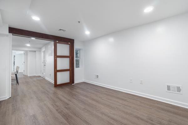 2608 Kennedy Blvd Unit 1, Union City, NJ 07087 - unfurnished room featuring wood finished floors and recessed lighting