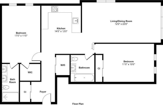 202 Merseles St Unit 503, Jersey City, NJ 07302 - view of room layout