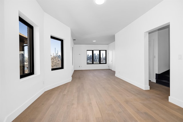 829 Boulevard, Weehawken, NJ 07086 - spare room featuring light wood-style flooring and baseboards