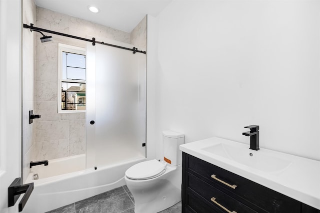 829 Boulevard, Weehawken, NJ 07086 - full bathroom featuring tile patterned flooring, shower / tub combination, vanity, and toilet