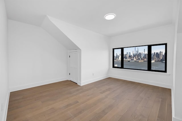 829 Boulevard, Weehawken, NJ 07086 - bonus room with a city view, baseboards, and wood finished floors