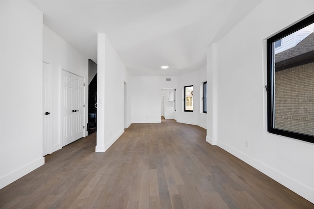 829 Boulevard, Weehawken, NJ 07086 - spare room featuring visible vents, baseboards, and dark wood finished floors