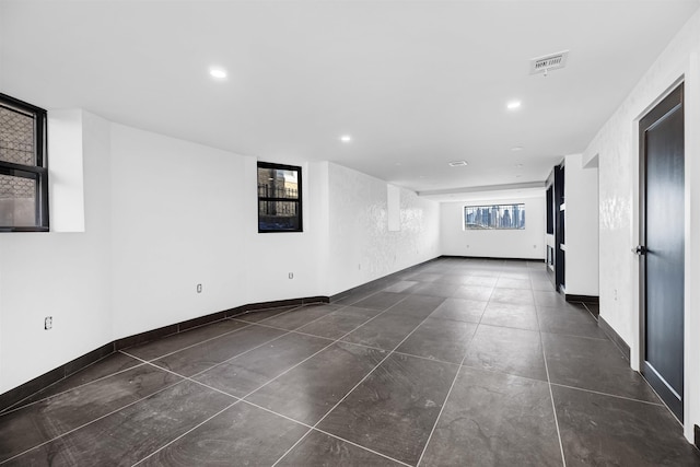 829 Boulevard, Weehawken, NJ 07086 - empty room with light wood-style floors, a view of city, coffered ceiling, and crown molding