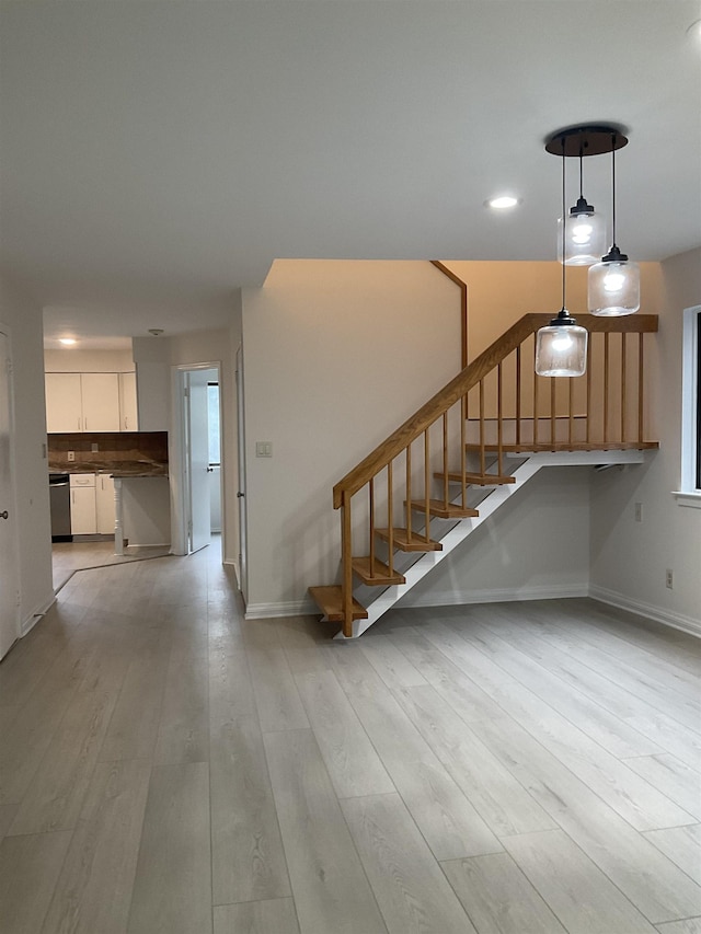 interior space featuring hardwood / wood-style floors