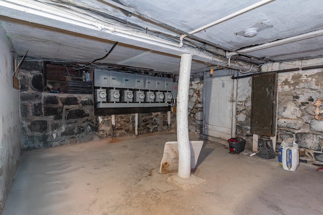 view of basement