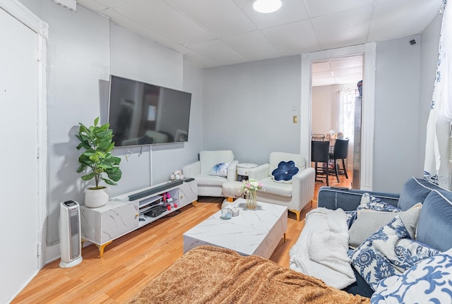 living room featuring hardwood / wood-style flooring