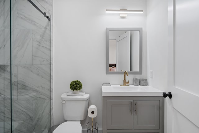 185 Gates Ave, Jersey City, NJ 07305 - full bath with vanity, toilet, and a stall shower