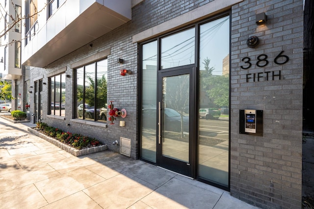 386 5th St Unit 404, Jersey City, NJ 07302 - entrance to property featuring brick siding