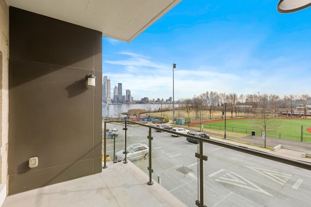 150 Henley Pl Unit 201, Weehawken, NJ 07086 - balcony featuring a water view