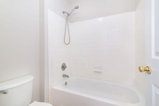 full bath with shower / washtub combination and toilet