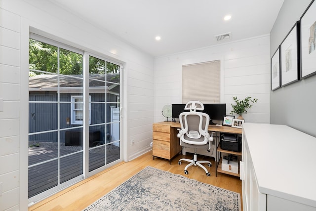 11 Dean Ct, Rutherford, NJ 07070 - home office featuring wood finished floors and recessed lighting