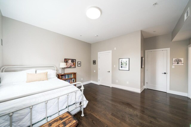 126 Delaware Ave Unit 12, Jersey City, NJ 07306 - bedroom with wood finished floors and baseboards
