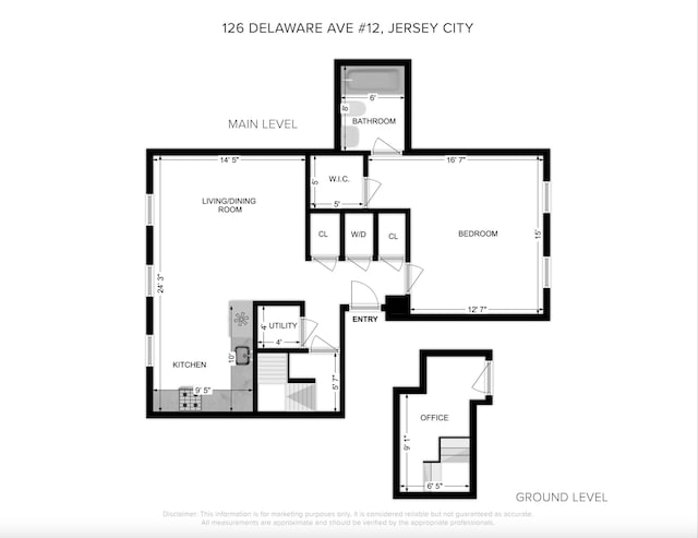 126 Delaware Ave Unit 12, Jersey City, NJ 07306 - view of home floor plan