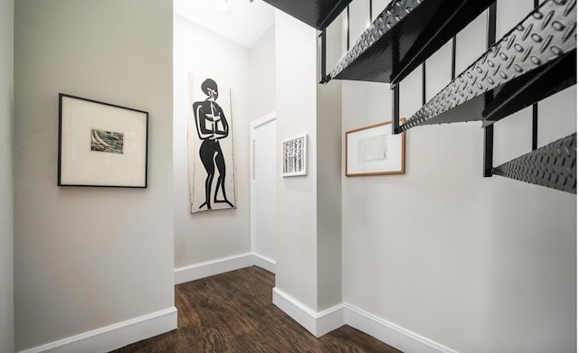 126 Delaware Ave Unit 12, Jersey City, NJ 07306 - corridor featuring baseboards and wood finished floors