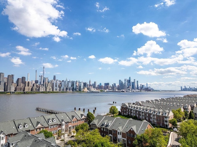 235 Price Ct, West New York, NJ 07093 - water view featuring skyline