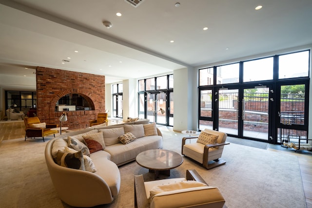 lobby featuring visible vents