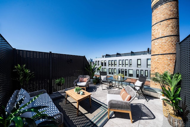 view of patio / terrace with outdoor lounge area