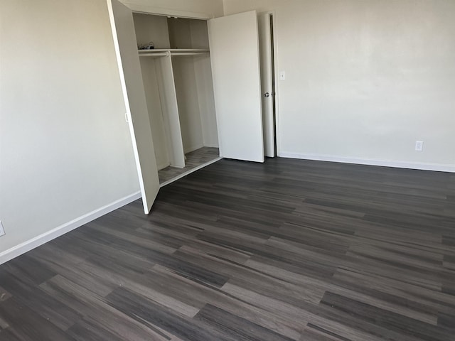 1225 Kennedy Blvd Unit 4J, Bayonne, NJ 07002 - unfurnished bedroom with dark wood finished floors and a closet