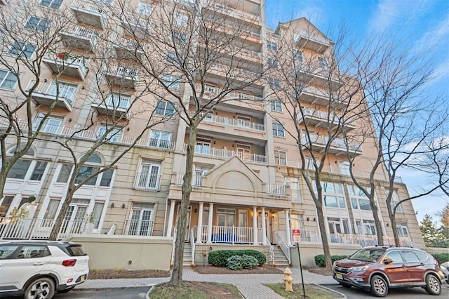 view of property with a fenced front yard