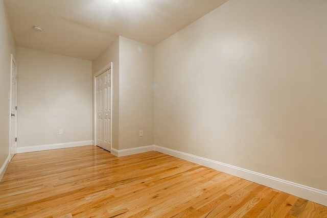 330 2nd St, Jersey City, NJ 07302 - unfurnished room with light wood finished floors and baseboards