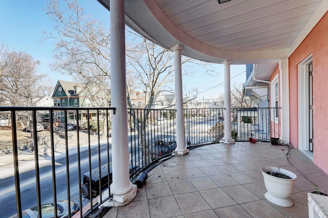 view of balcony