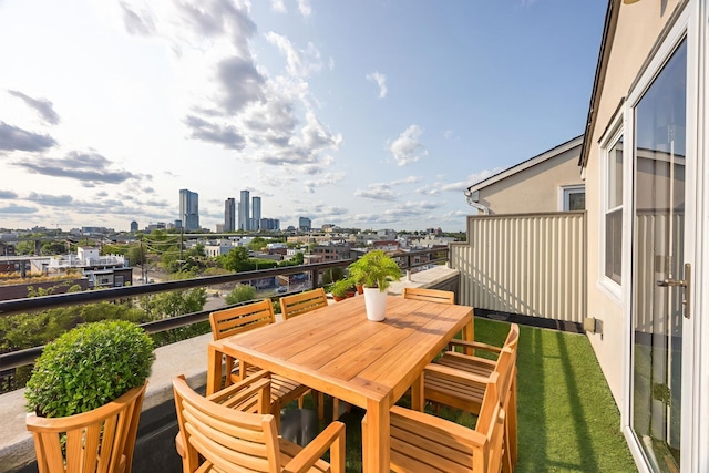 186 Wayne St Unit 423D, Jersey City, NJ 07302 - balcony with a city view