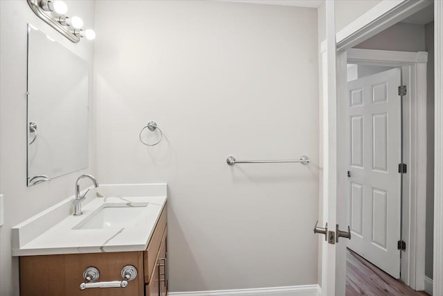 159 14th St Unit 4R, Hoboken, NJ 07030 - bathroom featuring vanity and wood finished floors