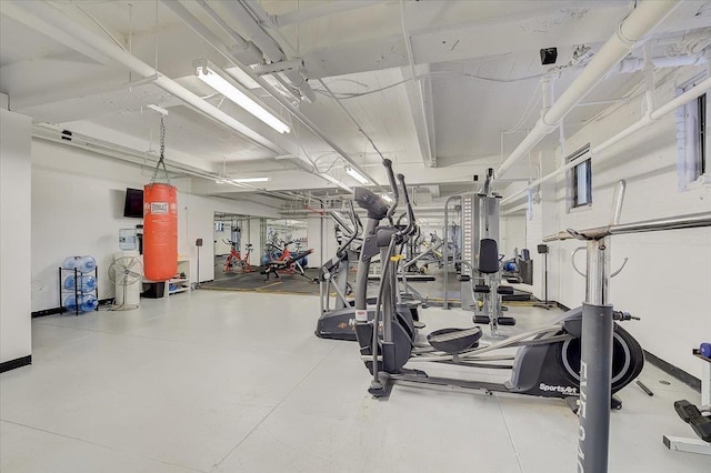 view of exercise room