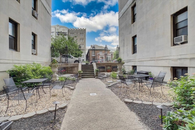 view of patio with cooling unit