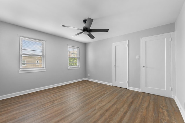 11 Veterans Ct, Bayonne, NJ 07002 - unfurnished bedroom featuring wood finished floors and a ceiling fan
