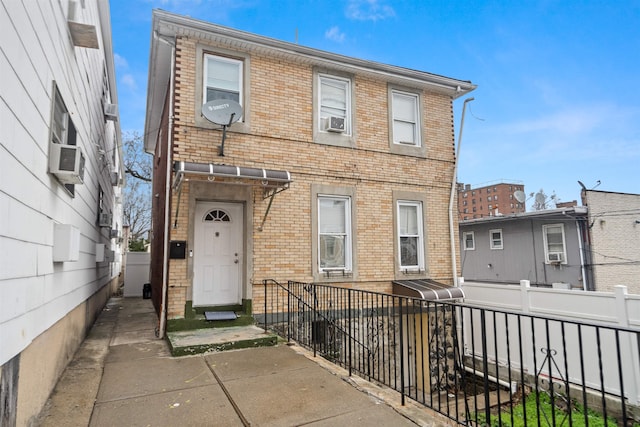 218 68th St, Guttenberg, NJ 07093 - multi unit property with brick siding and cooling unit